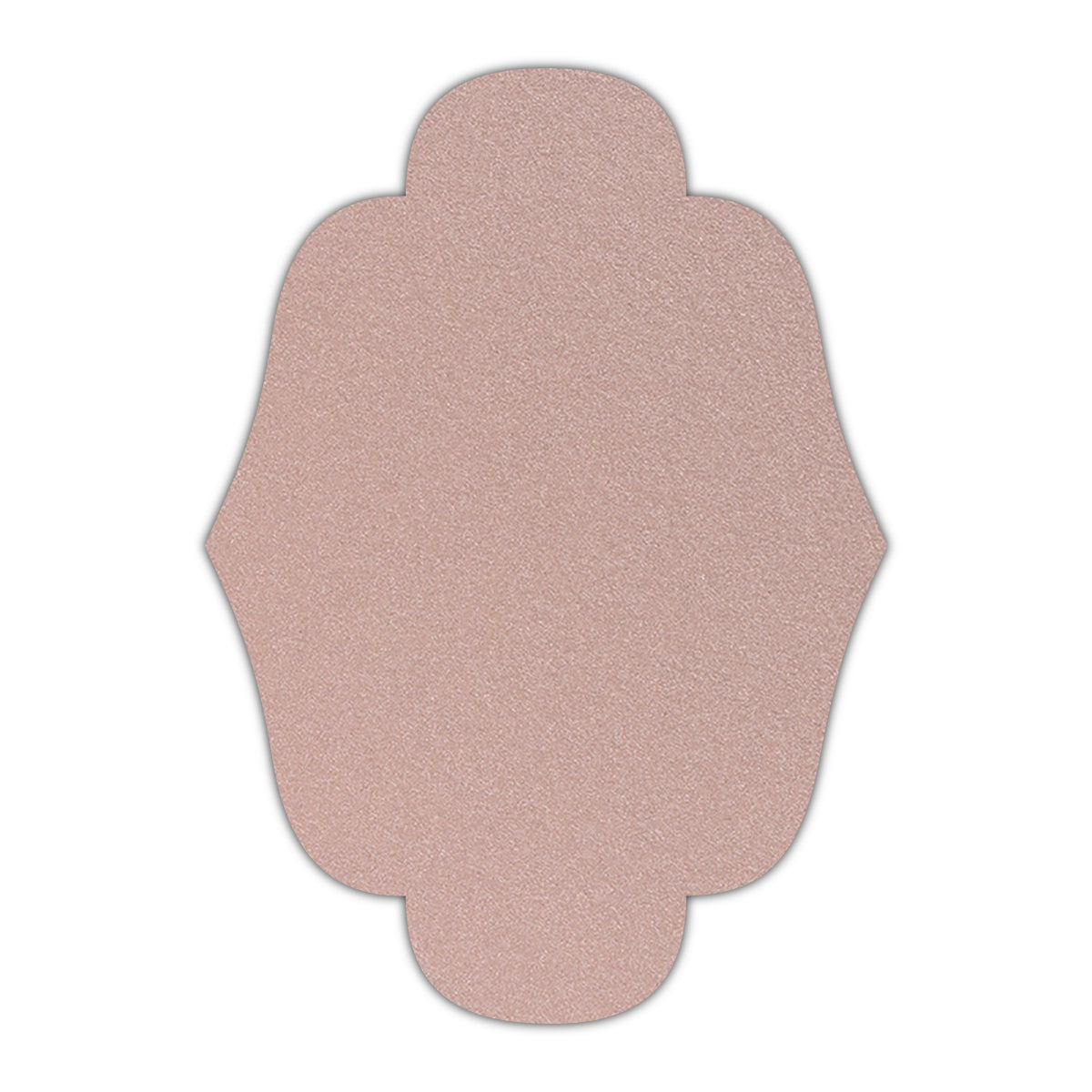 CMYK Print on Shimmer Nude Cardstock | Shape P34 | 8.5" x 11"