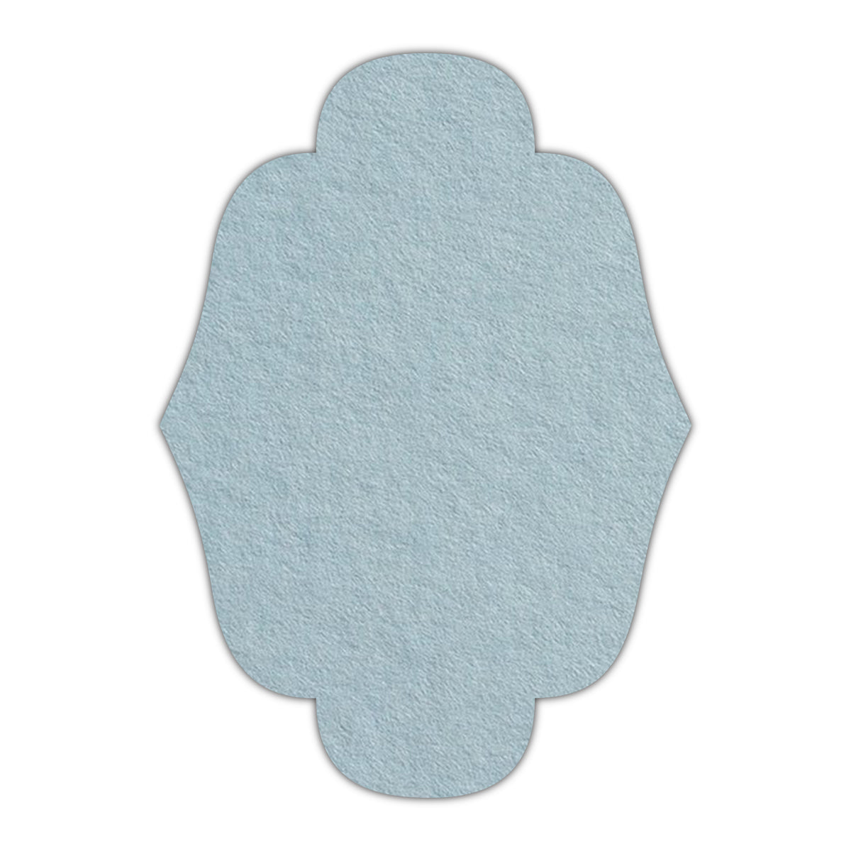 CMYK Print on Placid Blue Cardstock | Shape P34 | 3" x 5"