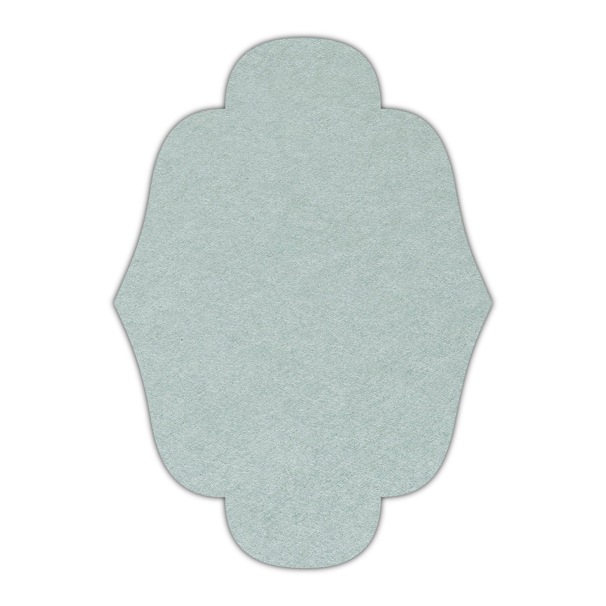 CMYK Print on Powder Green Cardstock | Shape P34 | 6" x 9"