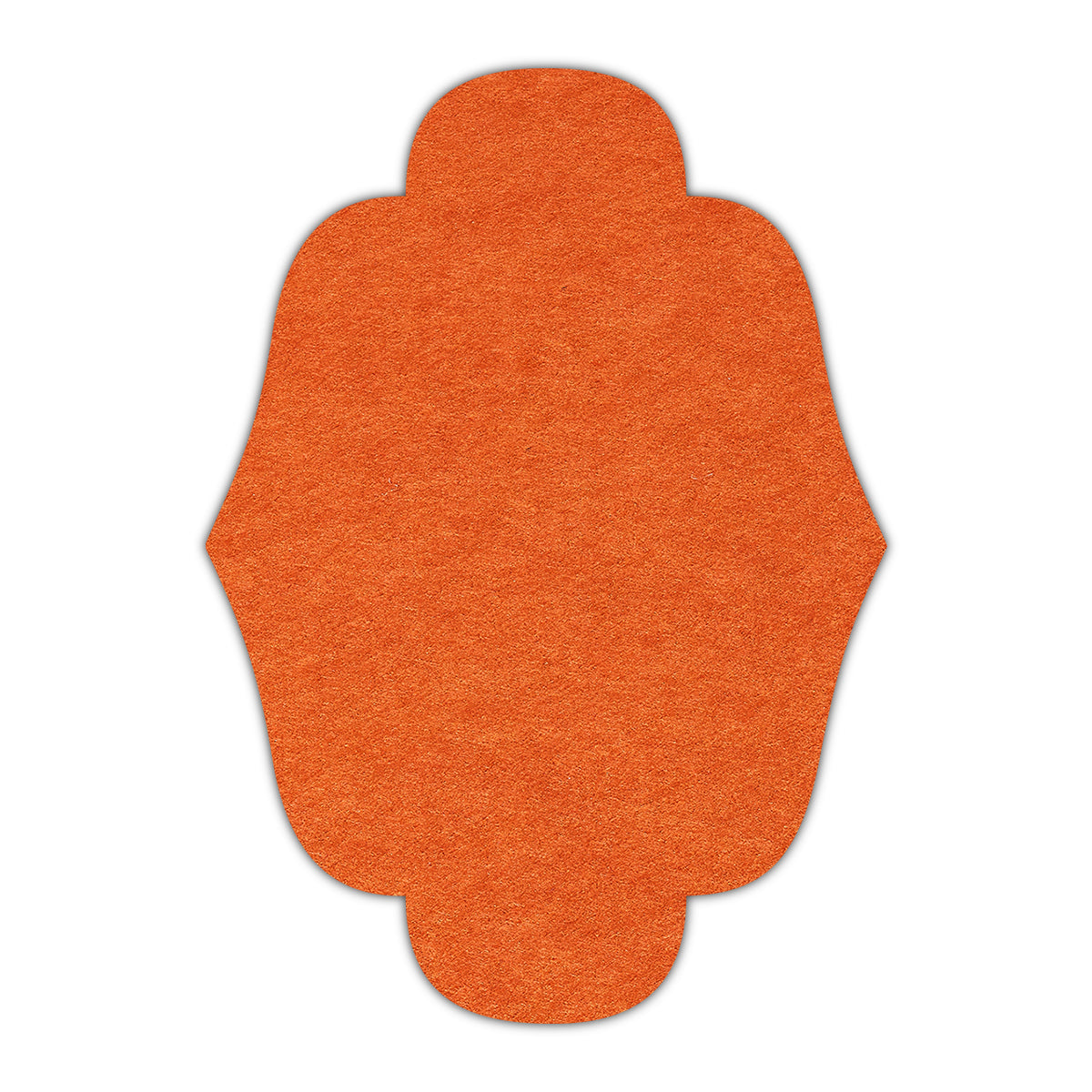 CMYK Print on Rust Cardstock | Shape P34 | 2" x 3"