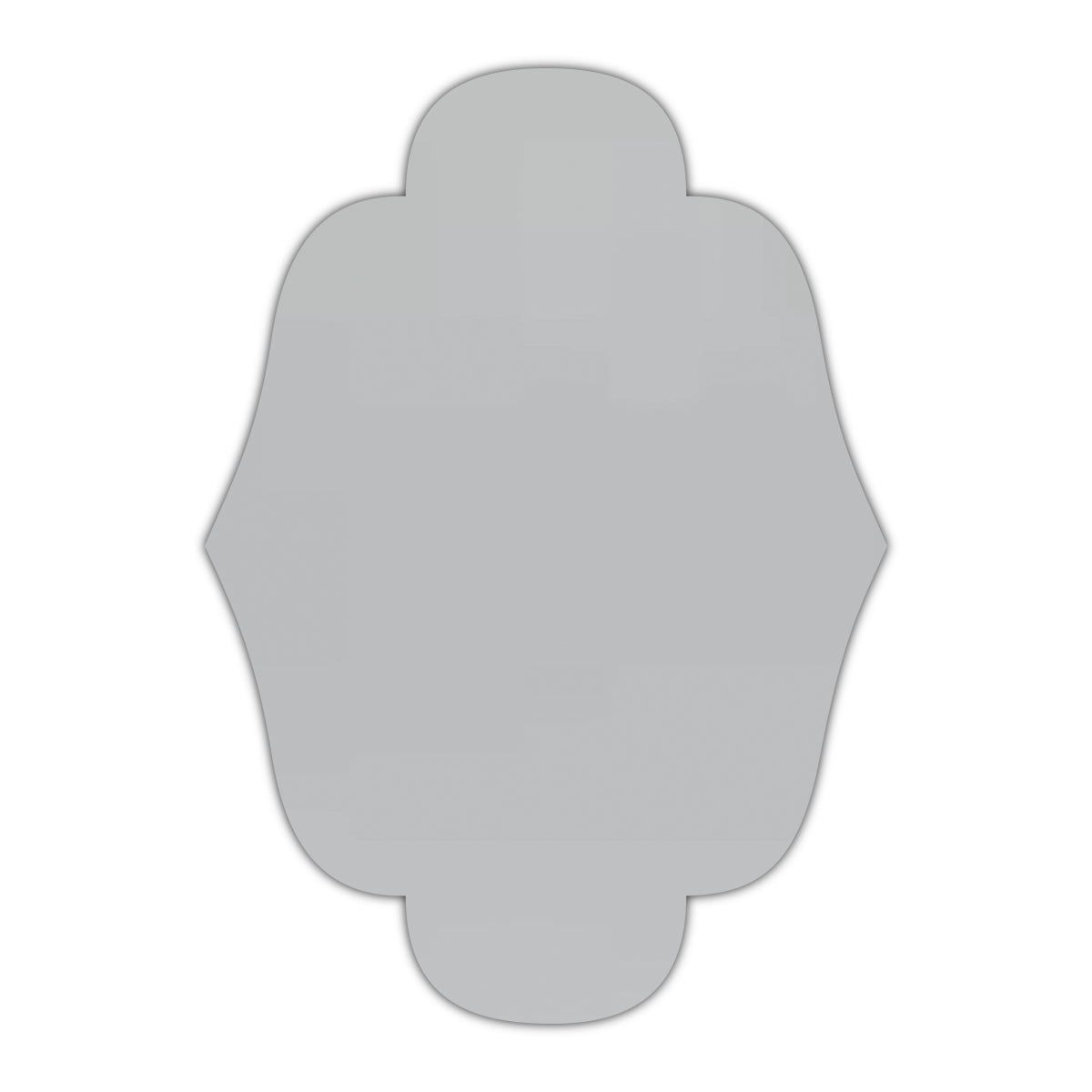 CMYK Print on Shimmer Silver Cardstock | Shape P34 | 3" x 4"