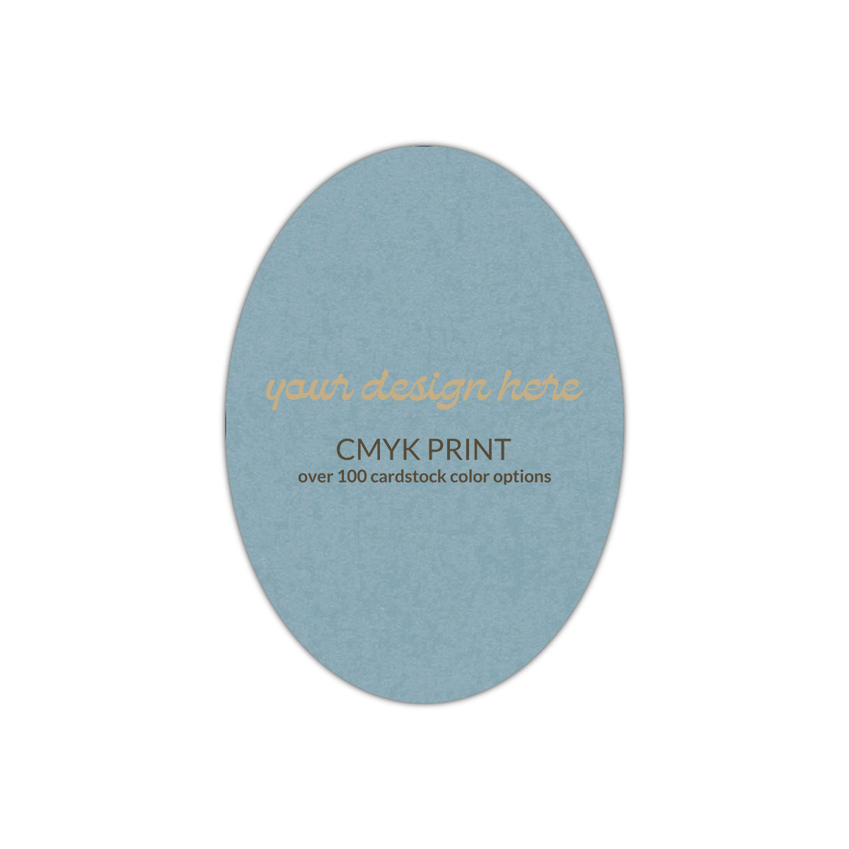 Shape P35 Diecut Card | CMYK Print | 2" x 3"
