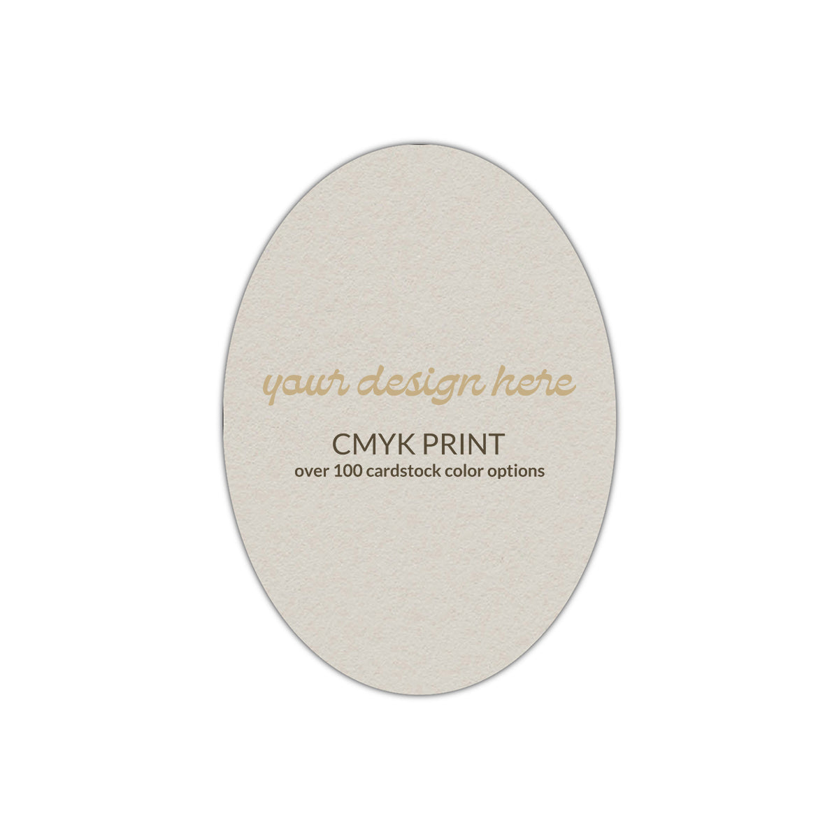 Shape P35 Diecut Card | CMYK Print | 3" x 4"