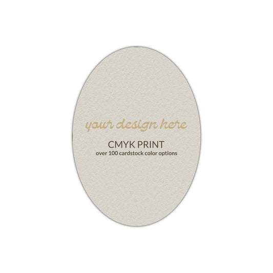 Shape P35 Diecut Card | CMYK Print | 3" x 4"