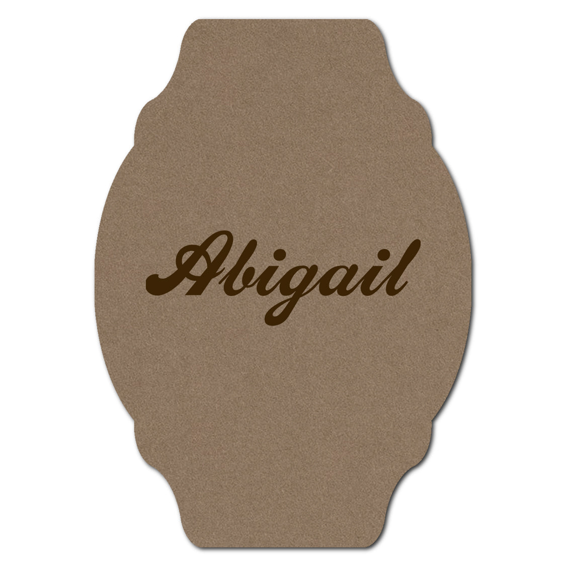 Individually Personalized Wedding Prints on Diecut Cardstock - Shape P35