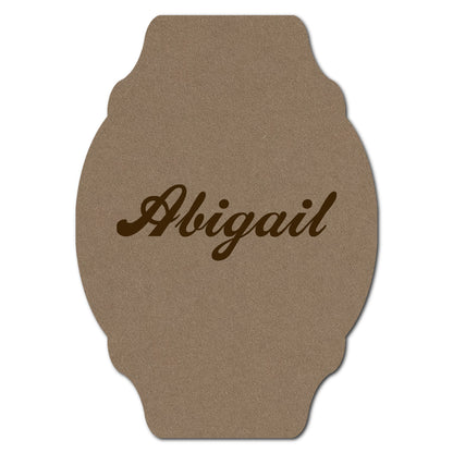 Individually Personalized Wedding Prints on Diecut Cardstock - Shape P35