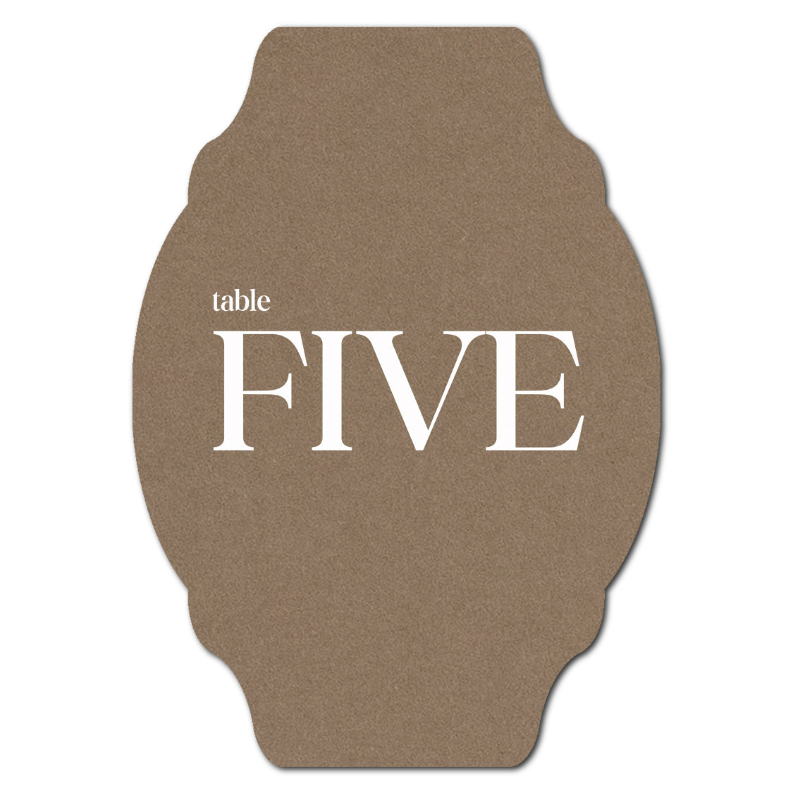 Individually Personalized Wedding Prints on Diecut Cardstock - Shape P35