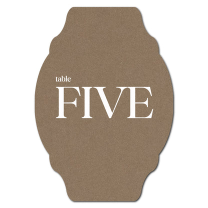 Individually Personalized Wedding Prints on Diecut Cardstock - Shape P35