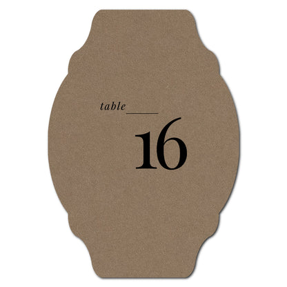 Individually Personalized Wedding Prints on Diecut Cardstock - Shape P35