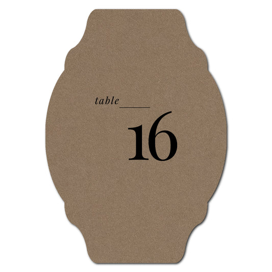Individually Personalized Wedding Prints on Diecut Cardstock - Shape P35