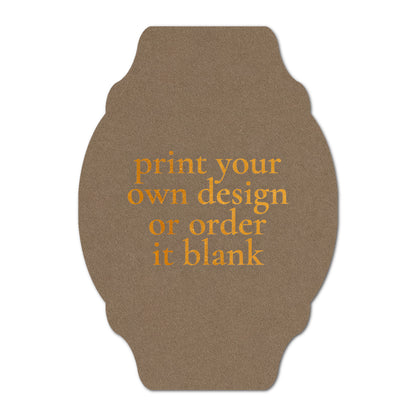 Custom Wedding Prints on Diecut Shaped Cardstock | Shape P35