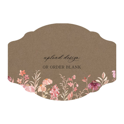 Custom Wedding Prints on Diecut Shaped Cardstock | Shape P35