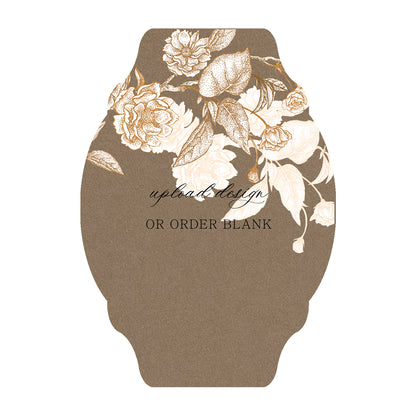 Custom Wedding Prints on Diecut Shaped Cardstock | Shape P35