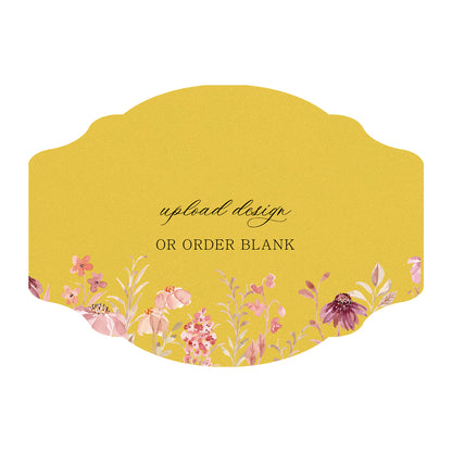 Custom Wedding Prints on Diecut Shaped Cardstock | Shape P35