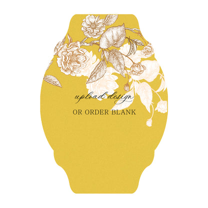 Custom Wedding Prints on Diecut Shaped Cardstock | Shape P35