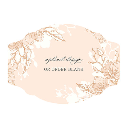 Custom Wedding Prints on Diecut Shaped Cardstock | Shape P35