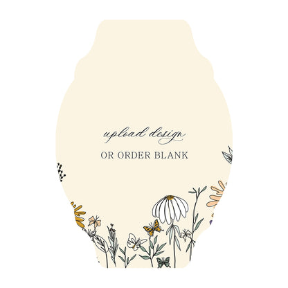 Custom Wedding Prints on Diecut Shaped Cardstock | Shape P35