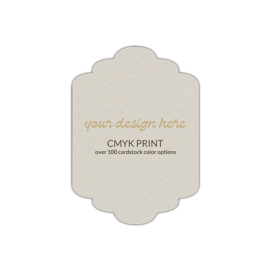 Shape P36 Diecut Card | CMYK Print | 2.5" x 3.5"