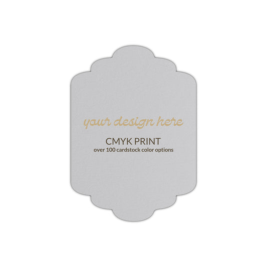 Shape P36 Diecut Card | CMYK Print | 3.5" x 5"