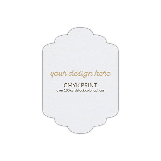 Shape P36 Diecut Card | CMYK Print | 3" x 4"