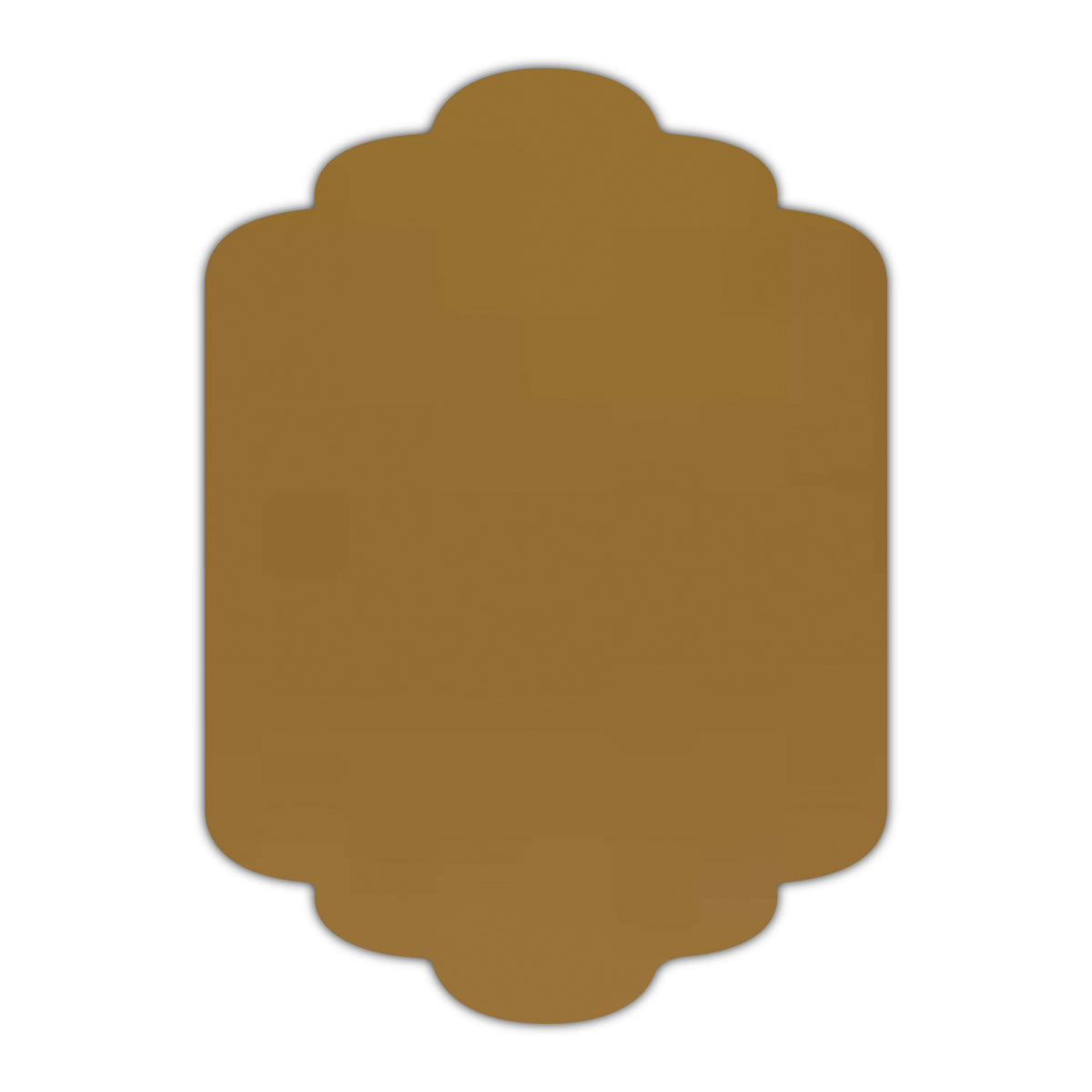 CMYK Print on Shimmer Antique Gold Cardstock | Shape P36 | 11" x 14"