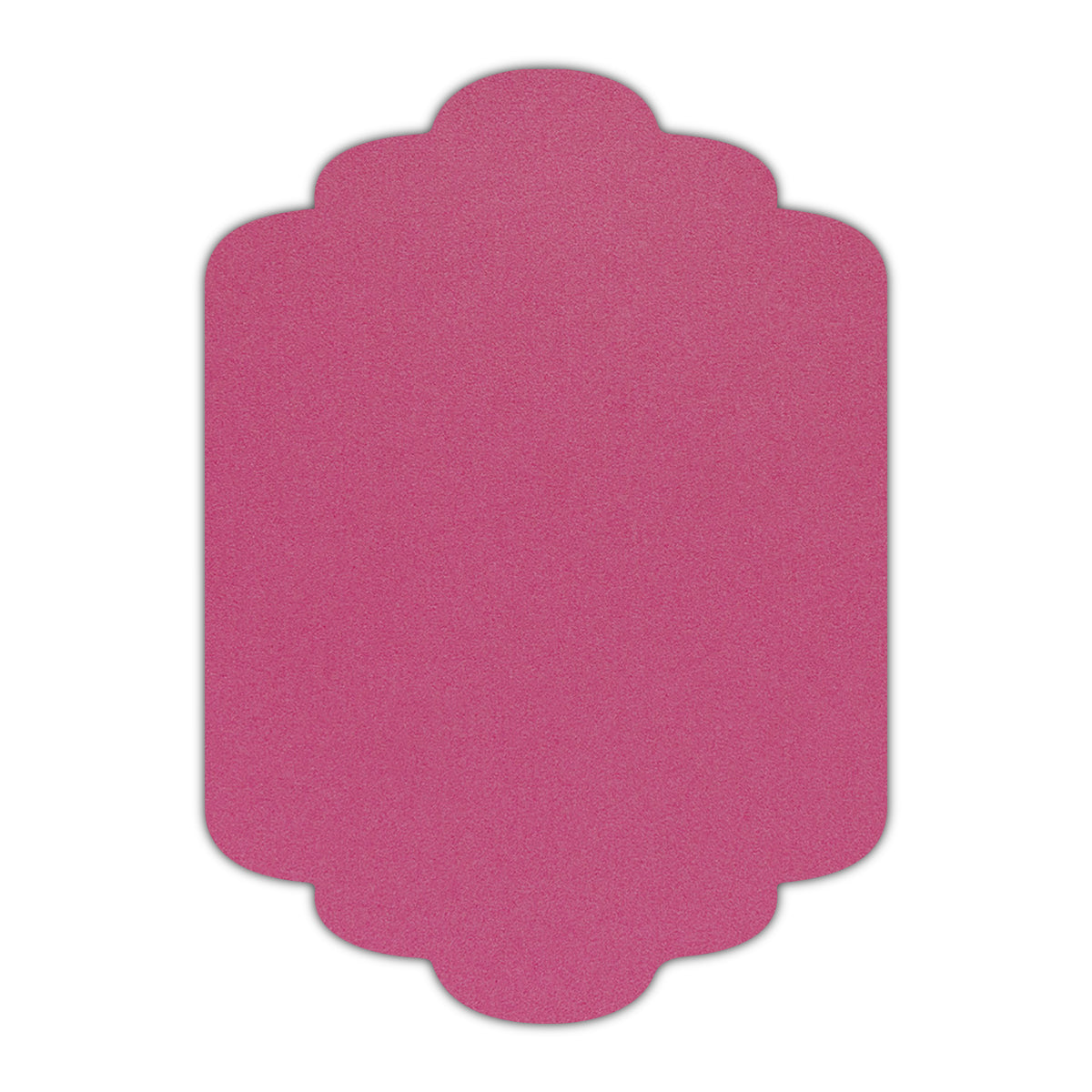 CMYK Print on Shimmer Azalea Cardstock | Shape P36 | 6" x 9"
