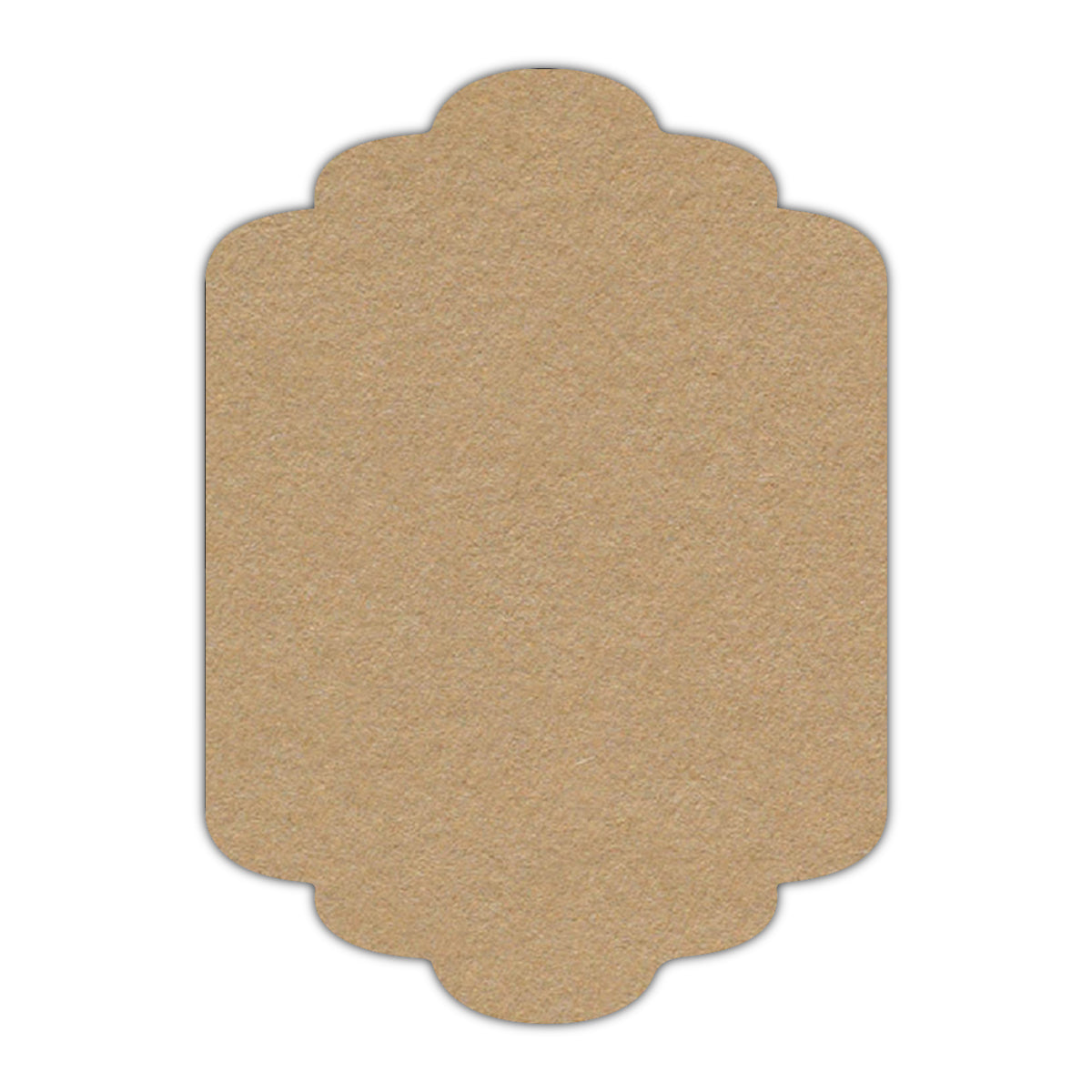 CMYK Print on Camel Cardstock | Shape P36 | 2" x 3.5"