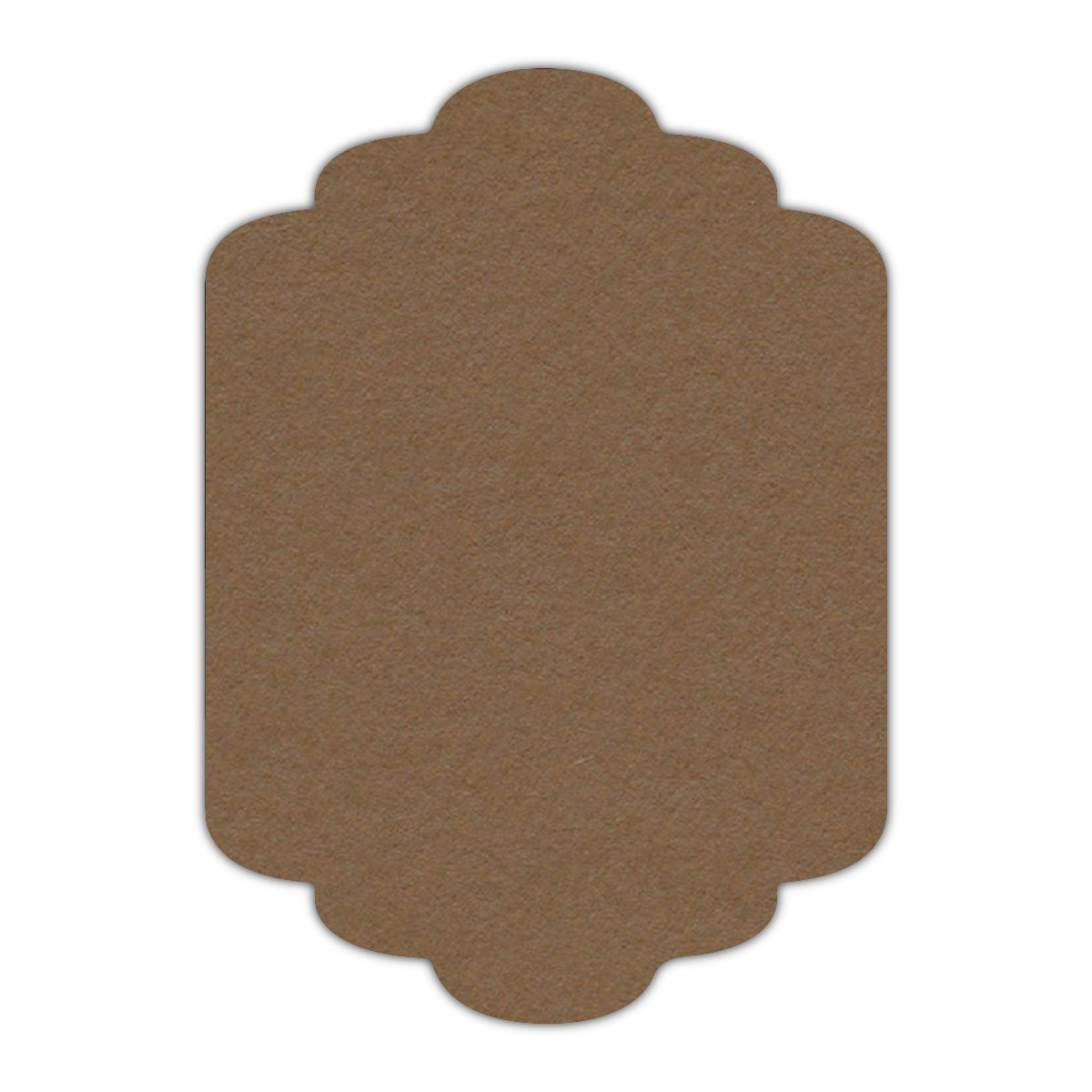 CMYK Print on Cappuccino Cardstock | Shape P36 | 11" x 14"
