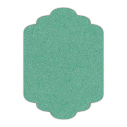 CMYK Print on Caribbean Blue Cardstock | Shape P36 | 11" x 14"