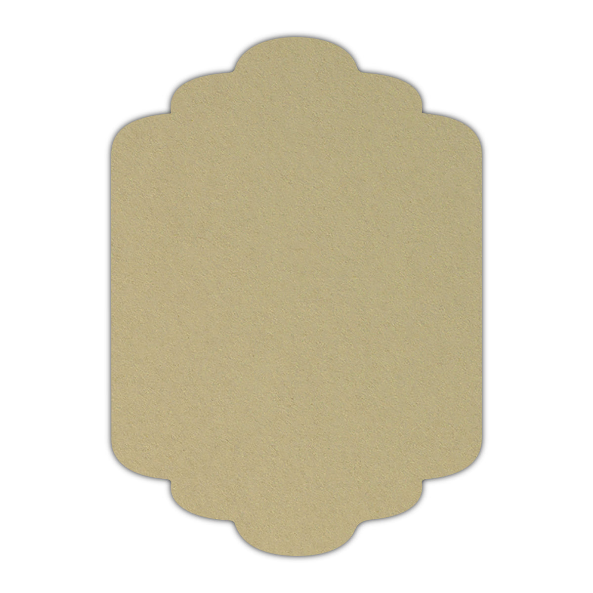 CMYK Print on Shimmer Champagne Cardstock | Shape P36 | 11" x 17"