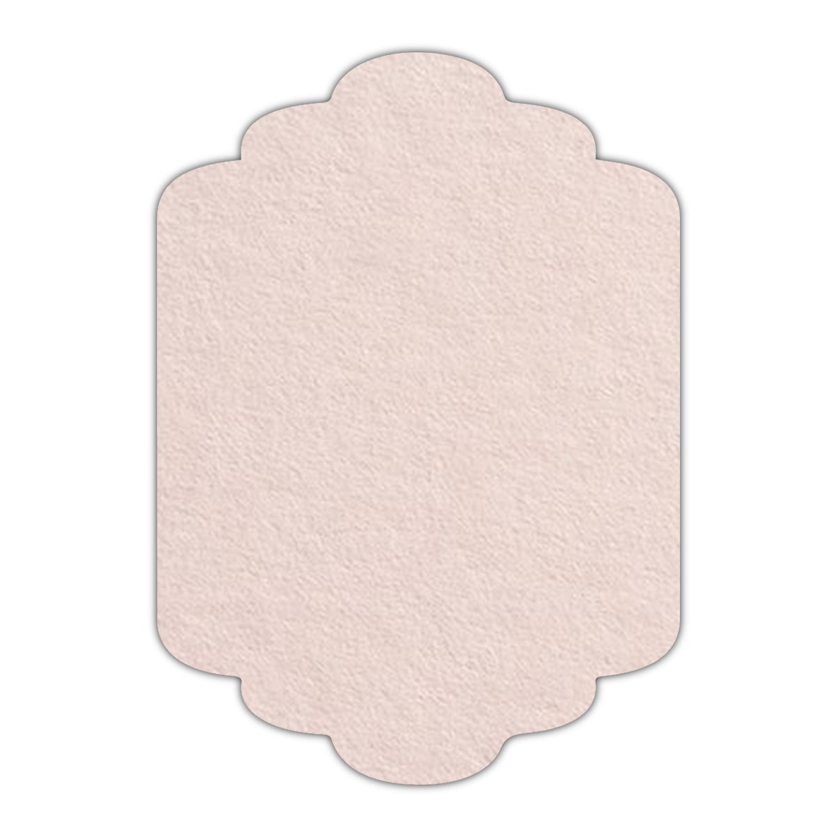 CMYK Print on Chardonnay Cardstock | Shape P36 | 2" x 3"