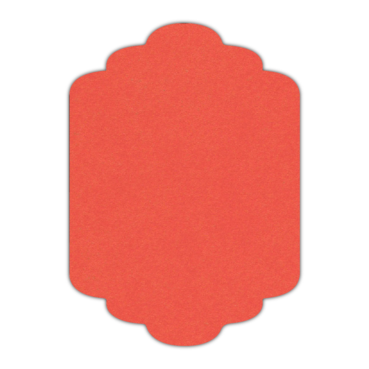 CMYK Print on Coral Cardstock | Shape P36 | 2.5" x 3.5"