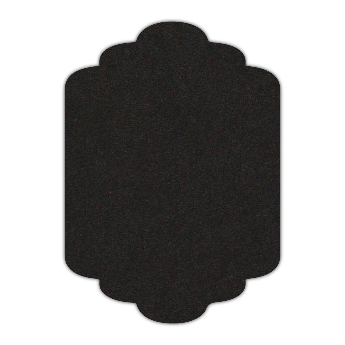 CMYK Print on Deep Black Cardstock | Shape P36 | 3.5" x 5"