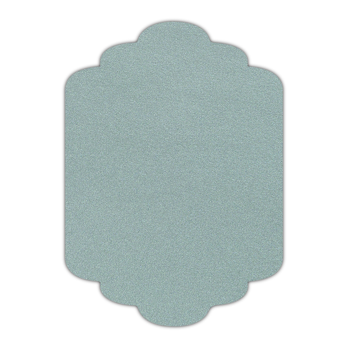 CMYK Print on Shimmer Galvanised Cardstock | Shape P36 | 2" x 3.5"