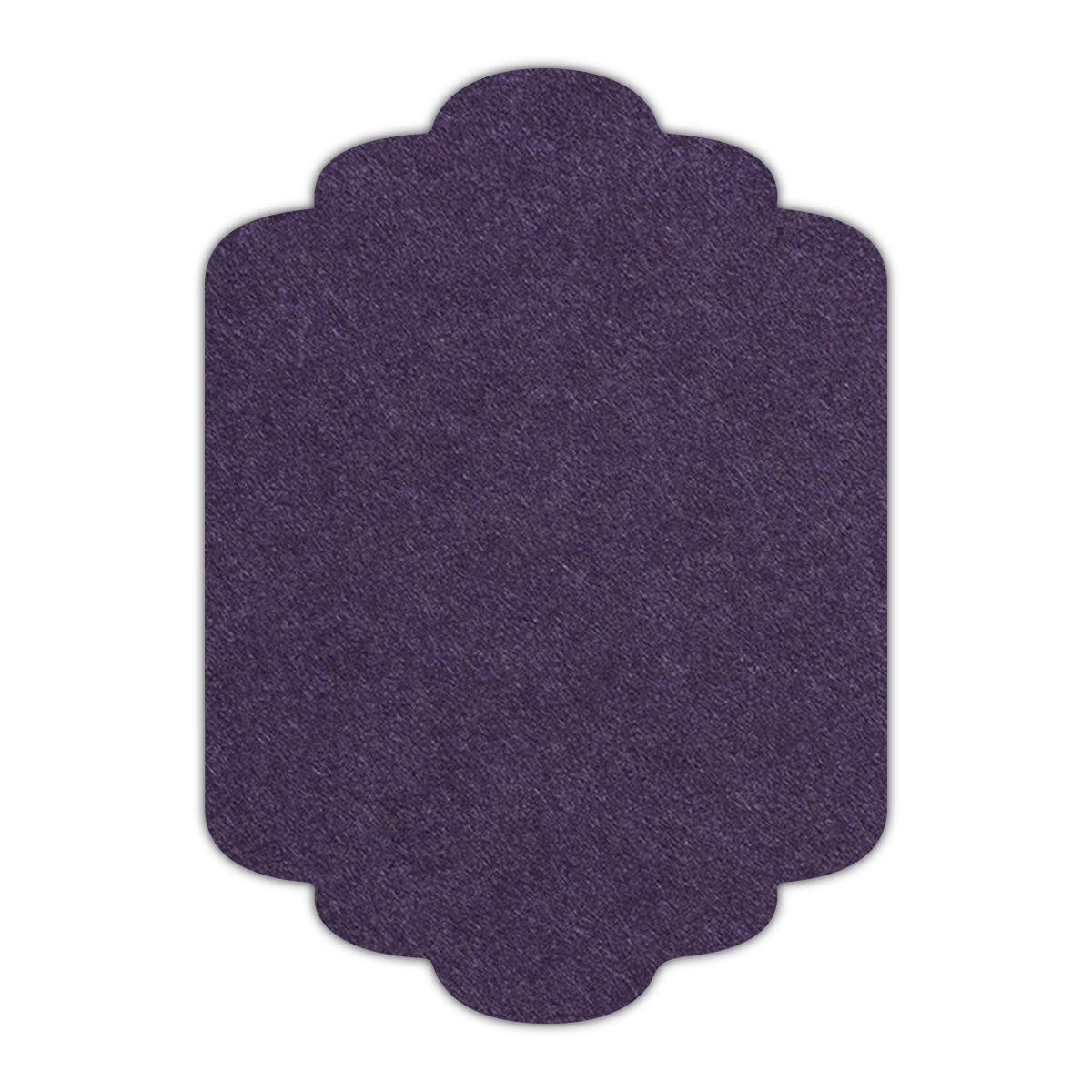 CMYK Print on Grape Cardstock | Shape P36 | 2" x 3"