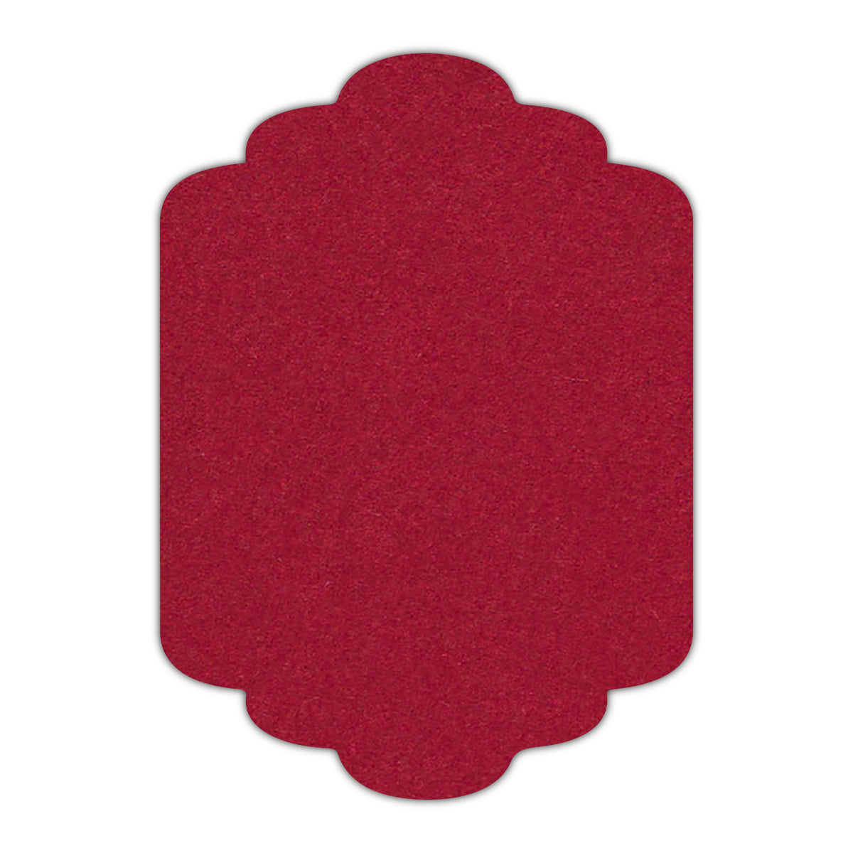 CMYK Print on Guardsman Red Cardstock | Shape P36 | 5" x 7"