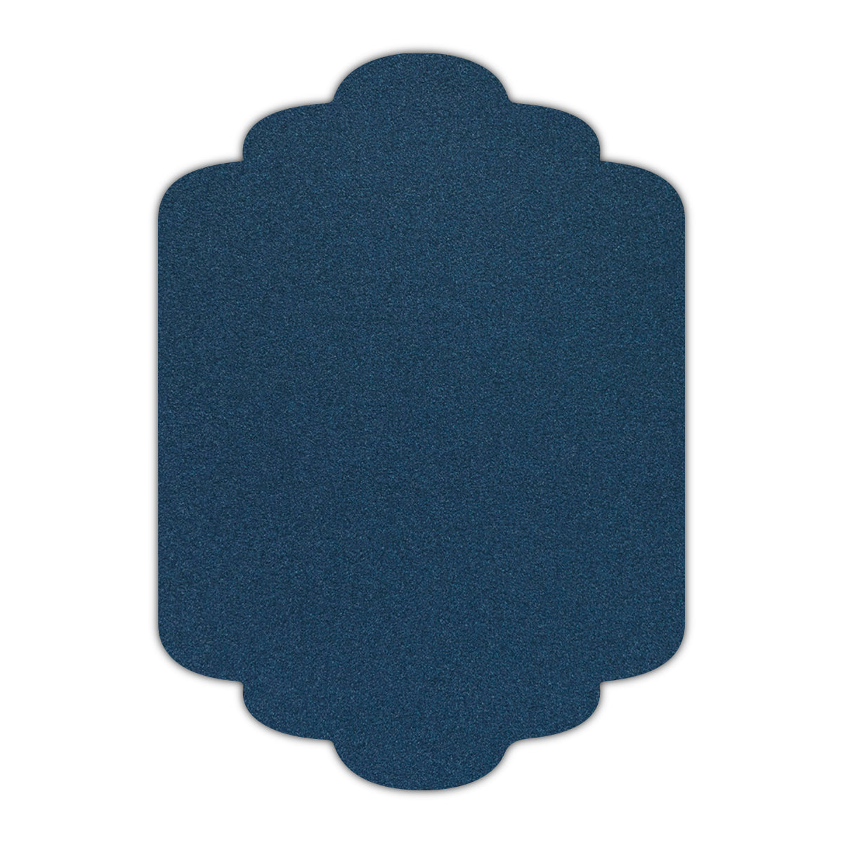 CMYK Print on Shimmer Lapis Cardstock | Shape P36 | 3" x 4"