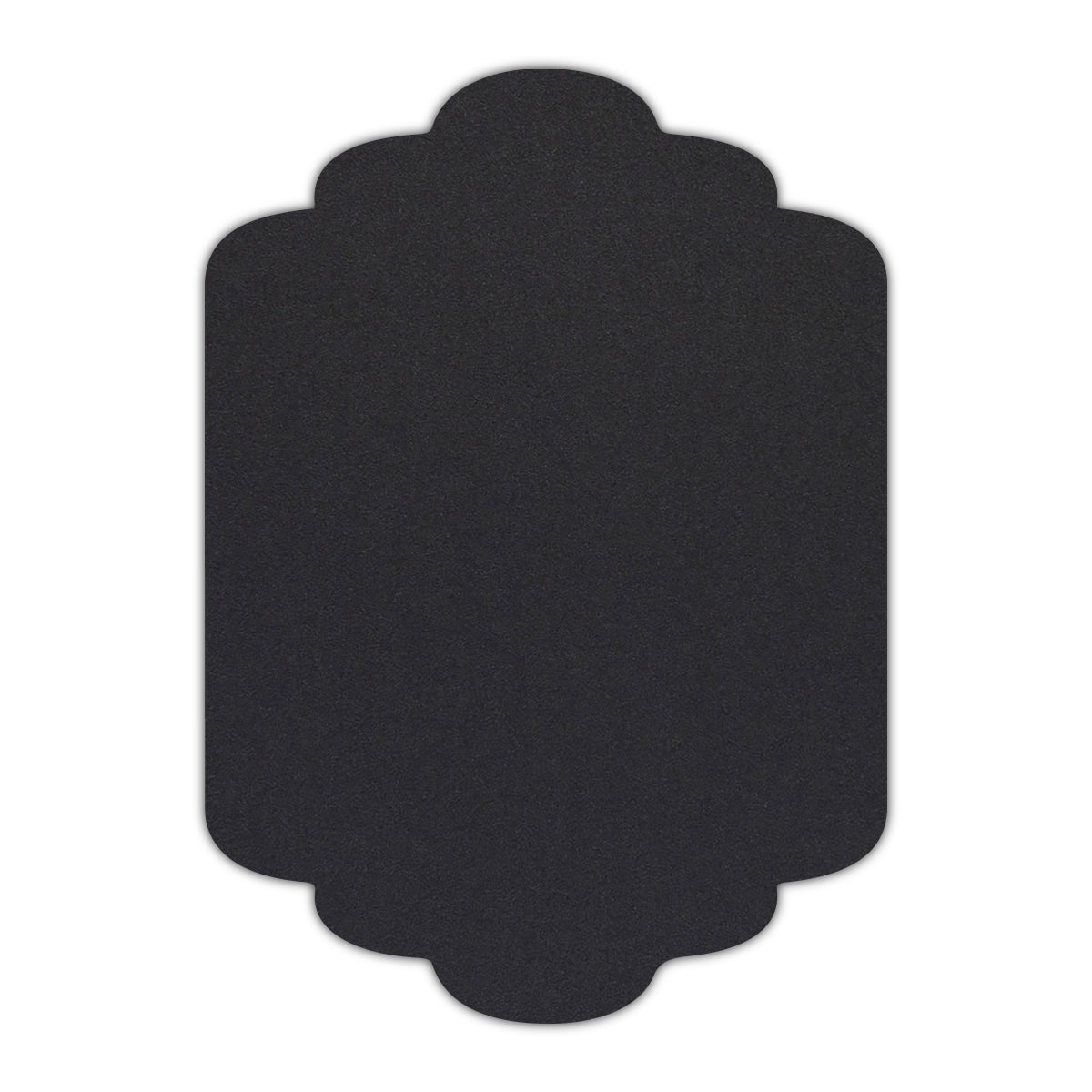 CMYK Print on Shimmer Onyx Cardstock | Shape P36 | 5" x 7"
