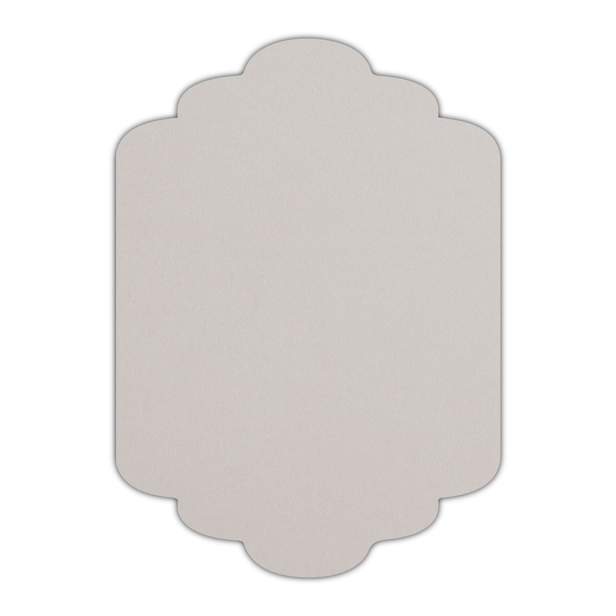 CMYK Print on Pale Grey Cardstock | Shape P36 | 3" x 5"