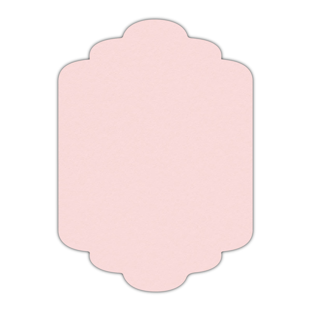 CMYK Print on Pastel Pink Cardstock | Shape P36 | 5.5" x 8.5"