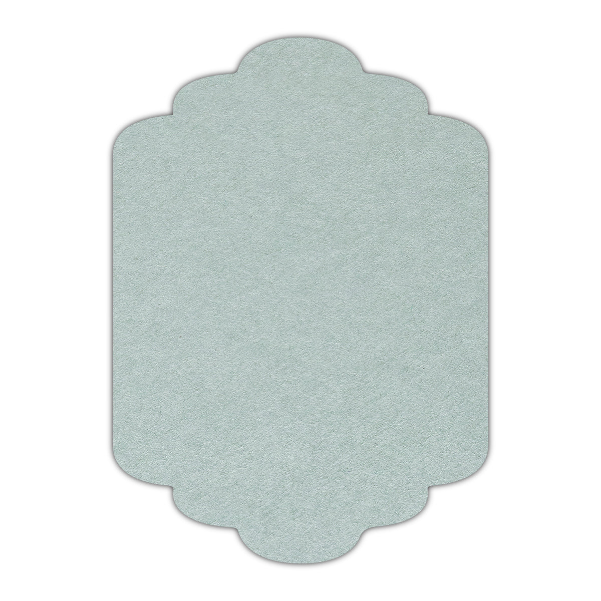 CMYK Print on Powder Green Cardstock | Shape P36 | 12" x 18"