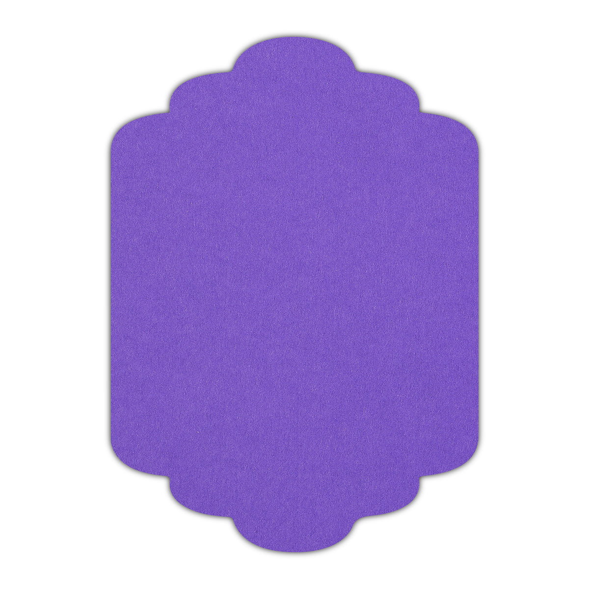 CMYK Print on Purple Cardstock | Shape P36 | 5.5" x 8.5"