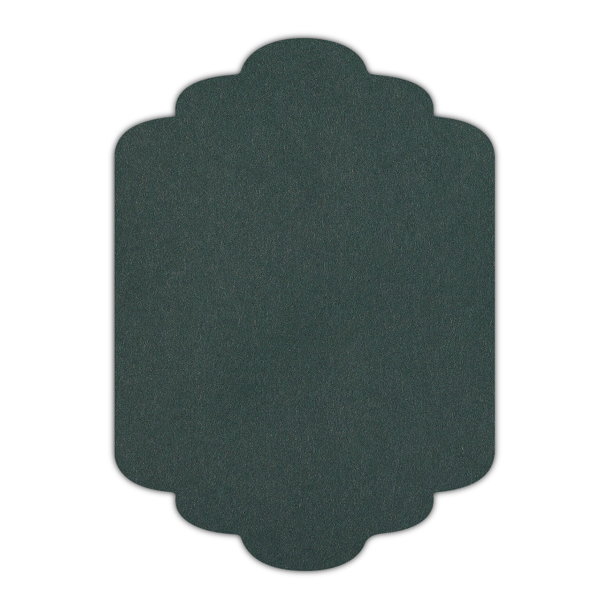 CMYK Print on Racing Green Cardstock | Shape P36 | 5" x 8"