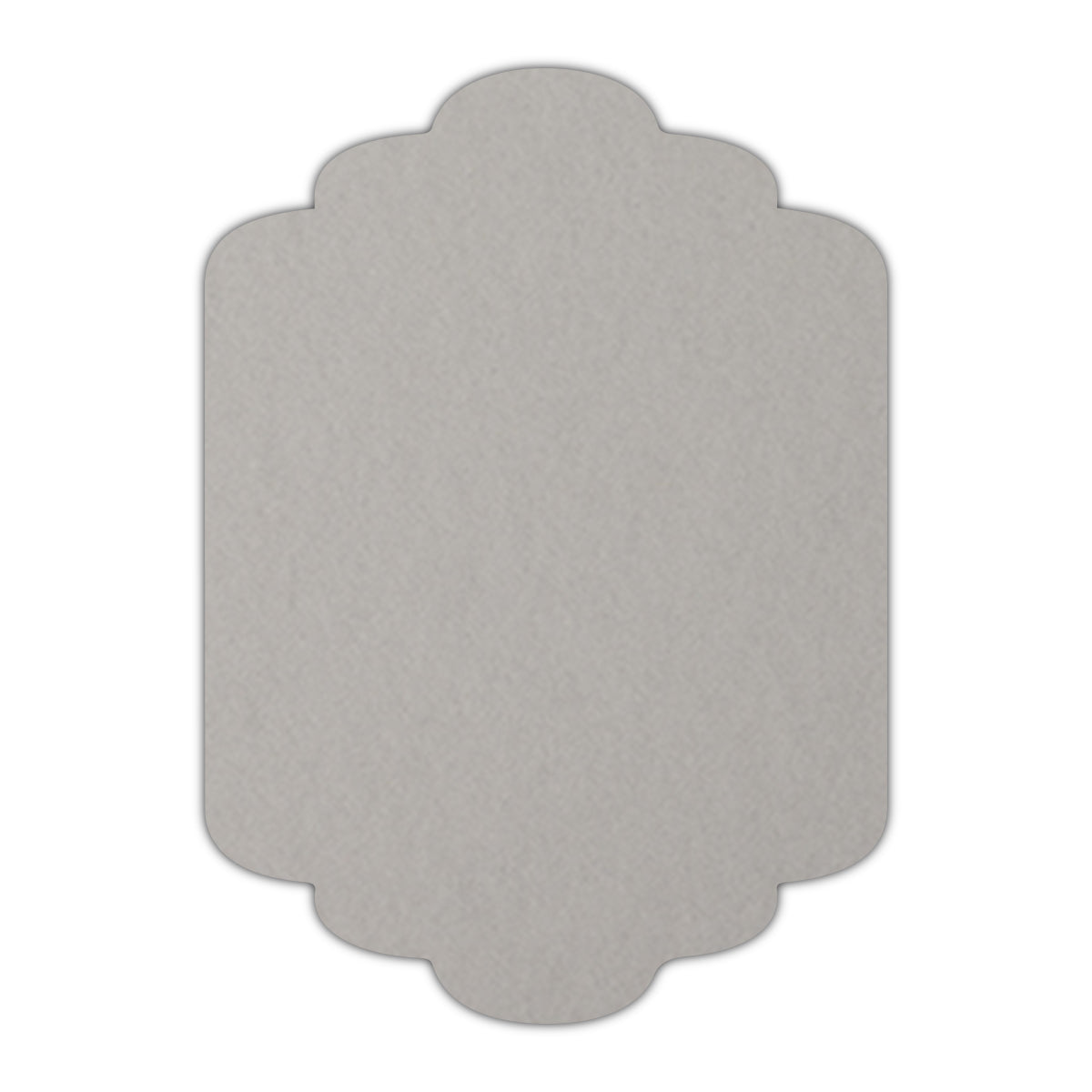 CMYK Print on Real Grey Cardstock | Shape P36 | 4.25" x 5.5"