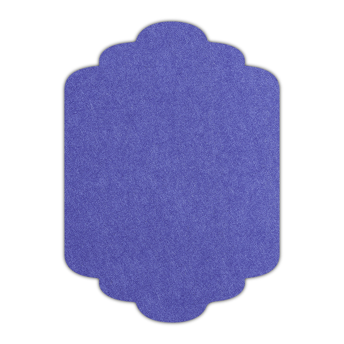 CMYK Print on Royal Blue Cardstock | Shape P36 | 3.5" x 5"
