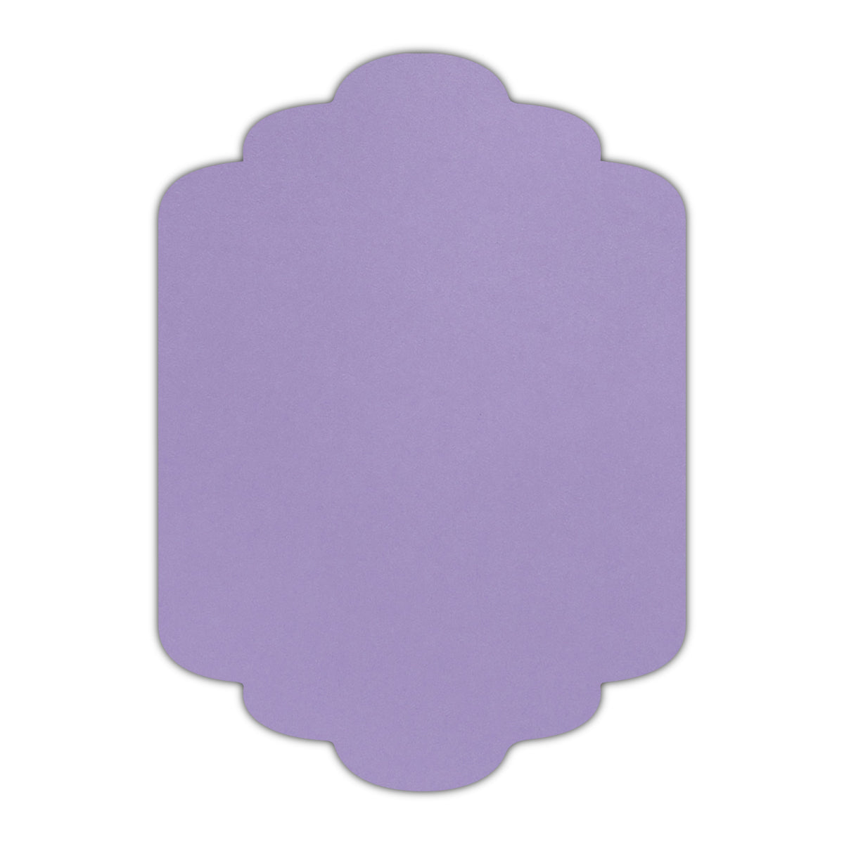 CMYK Print on Shimmer Amethyst Cardstock | Shape P36 | 8" x 10"
