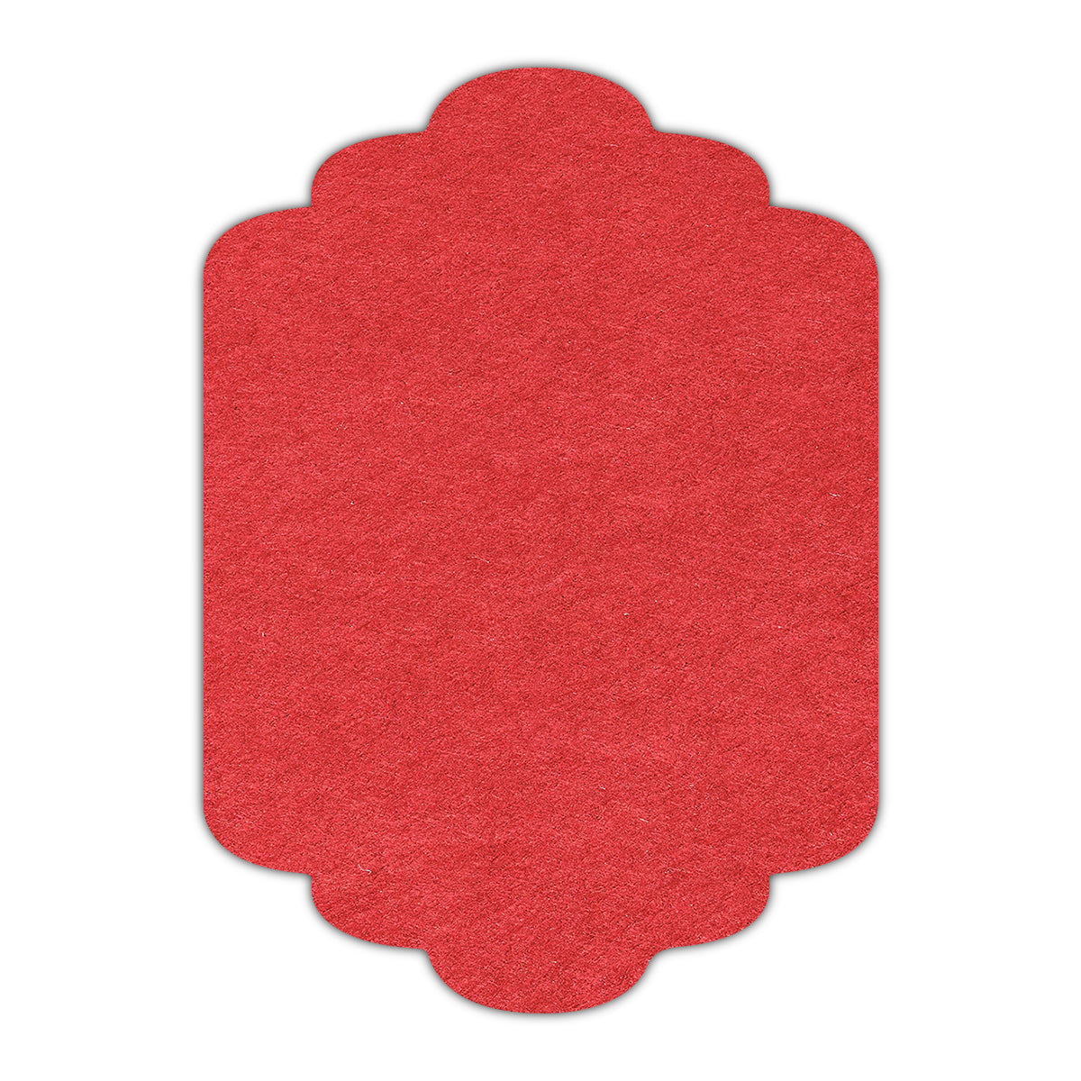 CMYK Print on Vermilion Cardstock | Shape P36 | 5" x 8"