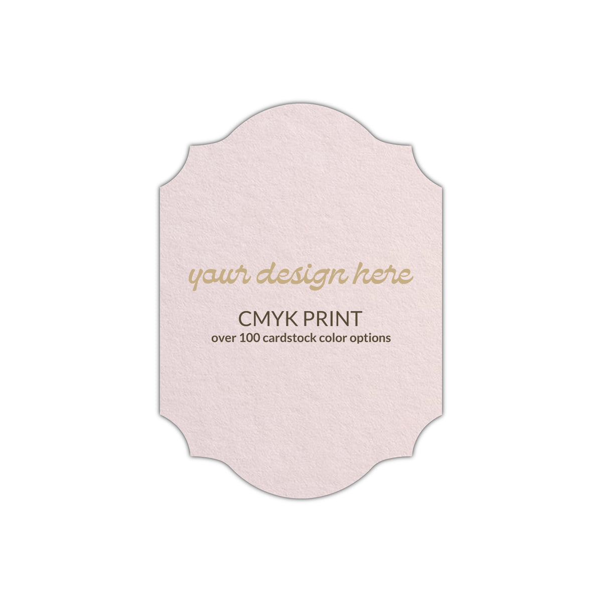 Shape P37 Diecut Card | CMYK Print | 12" x 18"