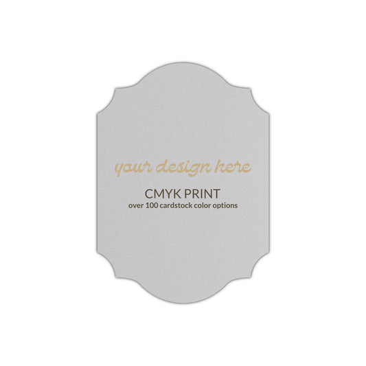 Shape P37 Diecut Card | CMYK Print | 6" x 9"
