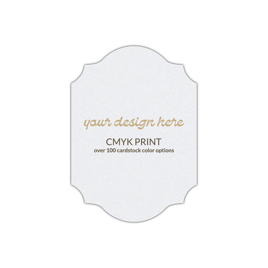 Shape P37 Diecut Card | CMYK Print | 2.5" x 3.5"